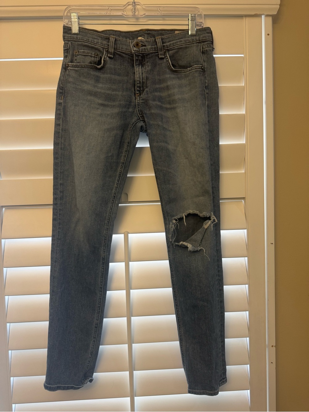 Rag & Bone Dre Distressed Skinny Jeans Size 27